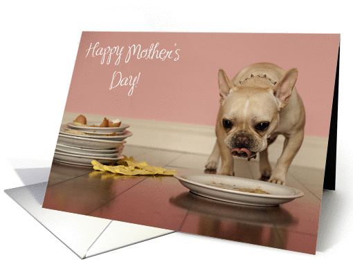 Funny French Bulldog Mother's Day card (800957)