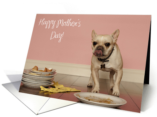 Funny French Bulldog Mother's Day card (800959)