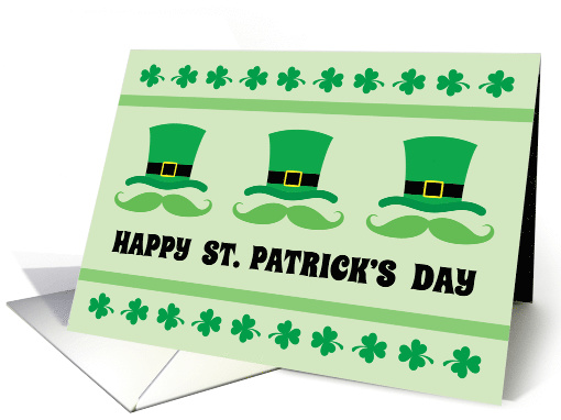 Happy St. Patrick's day card with leprechaun hat and... (1517392)