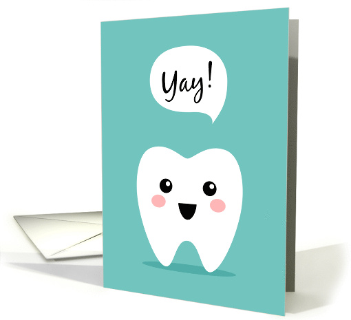 Happy tooth saying yay! card (1740352)