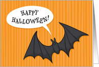 Happy Halloween - Little cartoon bat card
