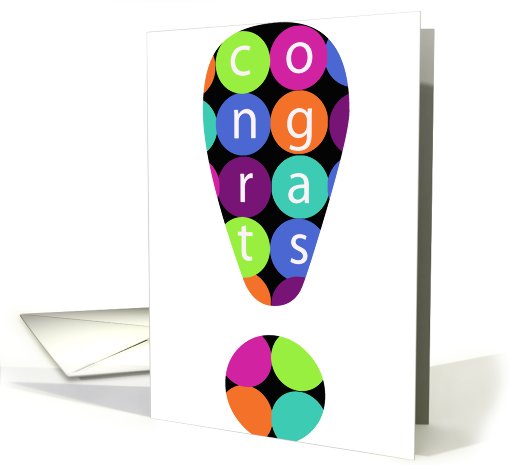 Congrats...exclamation point! card (686668)