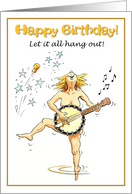 Happy birthday - let it all hang out!, Naked Lady card