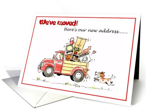 We've moved, truck full of furniture card (669198)