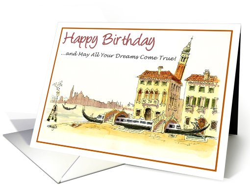 Happy Birthday - And may all your wishes come true! card (764145)