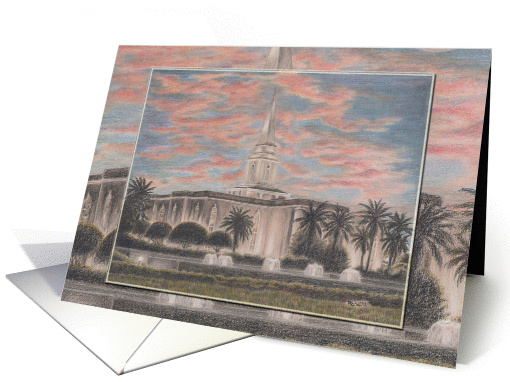 Orlando Florida LDS Temple card (881887)