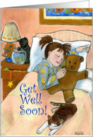 Child Daughter Get Well Soon card