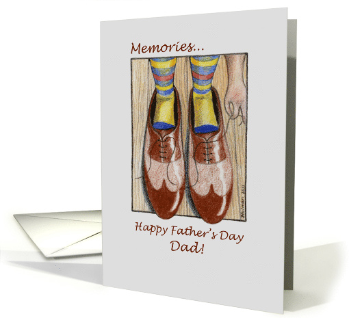 Father's Day Dad Daddy's Shoes Memories card (818264)