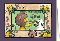 Happy Anniversary to my Wife-Lion and Lamb- Making Lemonade card