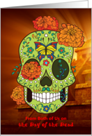 Day of the Dead from Both of Us, Sugar Skull and Flowers, Pyramid card
