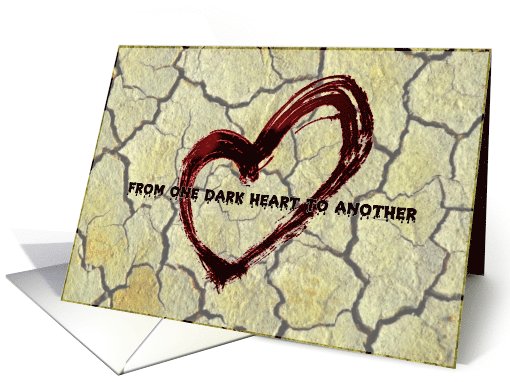 Anti-valentine's day, bloody heart card (739395)