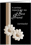 Best Man request, for best friend, humorous card
