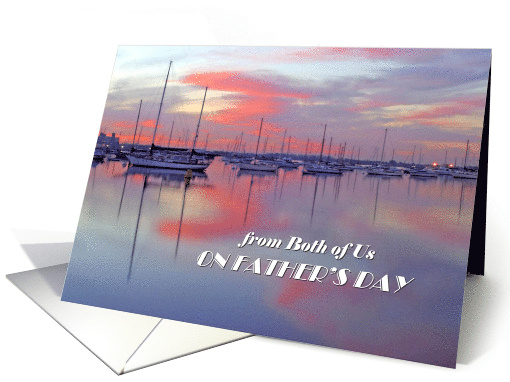 Father's Day from Both - Sailboats at Sunrise card (793051)