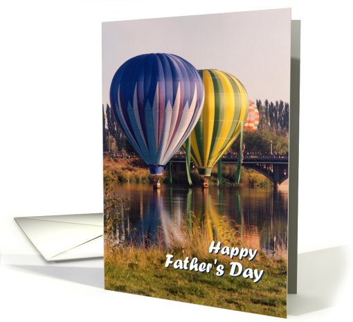 Happy Father's Day, hot air balloons card (793054)