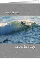 Father’s Day, for brother, surfing card
