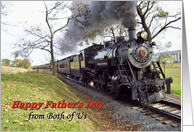 Father’s Day, from both, steam train card