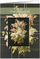 Grandparents Day, great grandparents, lilacs card