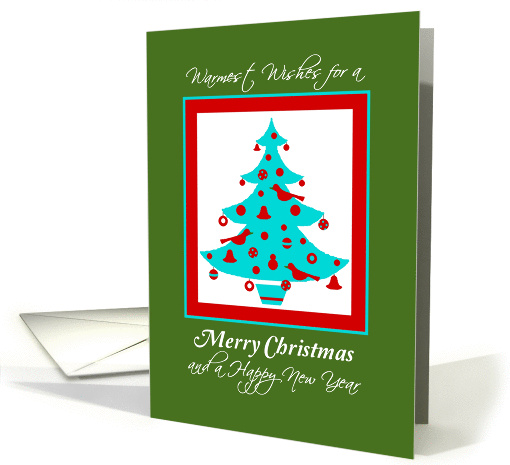 Christmas, for Great Grandparents, Christmas tree card (878940)