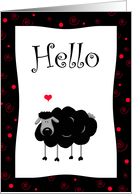 Black Sheep, Hello, I Love Ewe Card