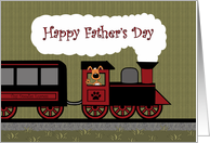 Train, Puppy Dog, Happy Father’s Day Card