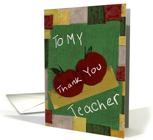 Student To Teacher Thank You card (670375)