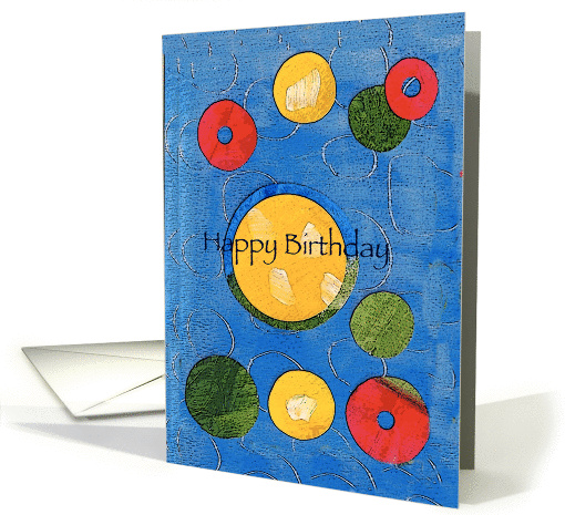Happy Birthday/Bright Circles card (688580)