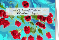 Sweet Rose Valentine’s Day Card