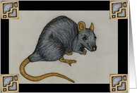 Rat Chinese Zodiac card