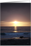Pacific Ocean Sunset, Blank Card