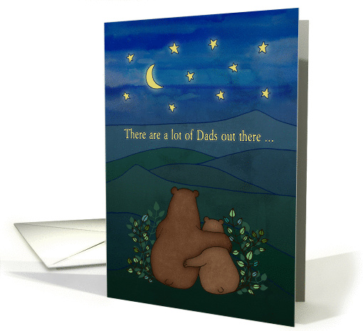 Father's Day, for Dad - Bears, landscape, stars, moon,... (1065147)