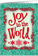 Joy to the World Christmas Typography for Sister & Husband card
