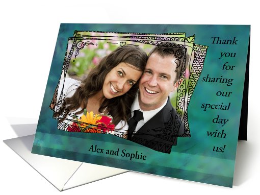 Customizable wedding thank you - thanks for sharing our... (944814)