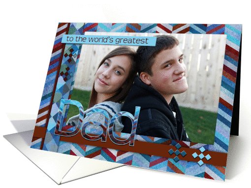 Father's Day, custom photo card, world's greatest Dad,... (984967)