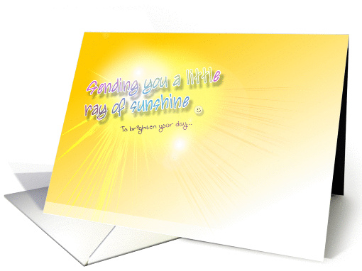 Thinking of You - Sending sunshine to brighten your day card (674761)