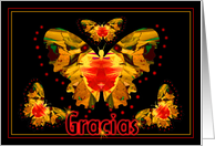 Gracias - spanish Thank you card
