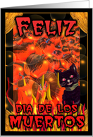 Feliz dia de los Muertos - spanish Happy Halloween-Day of the Dead card