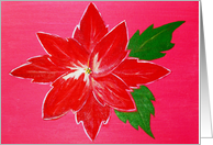 Christmas Poinsettia card