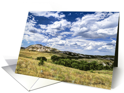 Buttes on the Dakota Prairie -Birthday card (941813)
