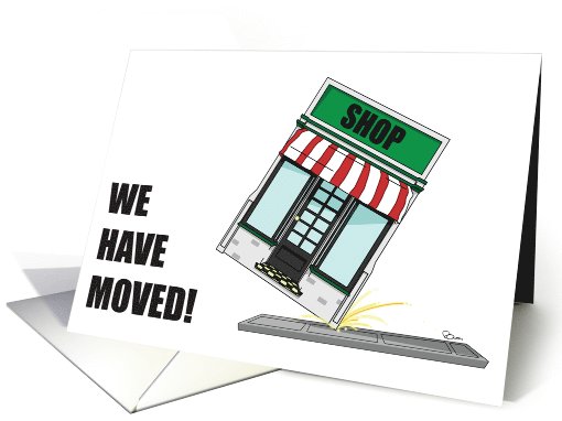 We Have Moved - Business card (697588)