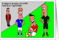 Birthday Humorous cartoon: Football/Soccer 2 card