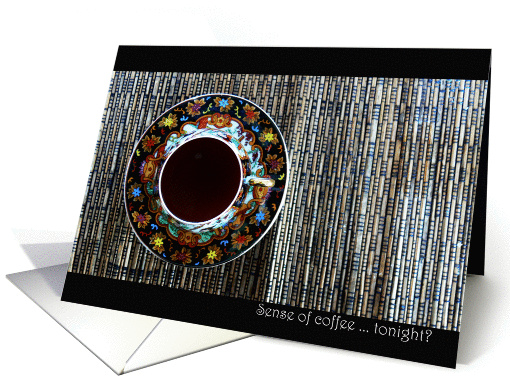 Sense of coffee card (761595)