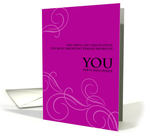 Bright Pink Invite card (704407)