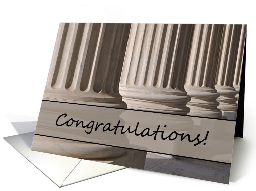 Congratulations on Passing the Bar Law Test Exam from Law School card