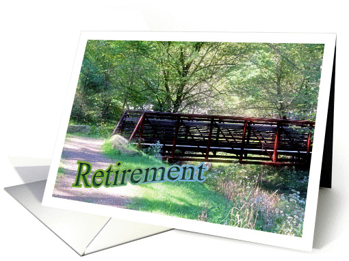 Retirement Congratulations Husband Crossing BridgesTogether card