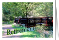 Retirement Congratulations Husband Crossing BridgesTogether card