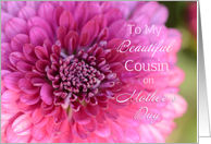 Beautiful Cousin on Mother’s Day, Dahlia card