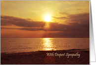 With Deepest Sympathy, death by suicide, sunset card