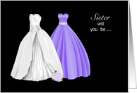 Will You Be My Maid of Honor, Dresses, Invitation Card
