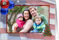 Military Custom Christmas Photo Card