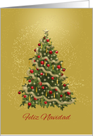 Spanish Merry Christmas Tree card